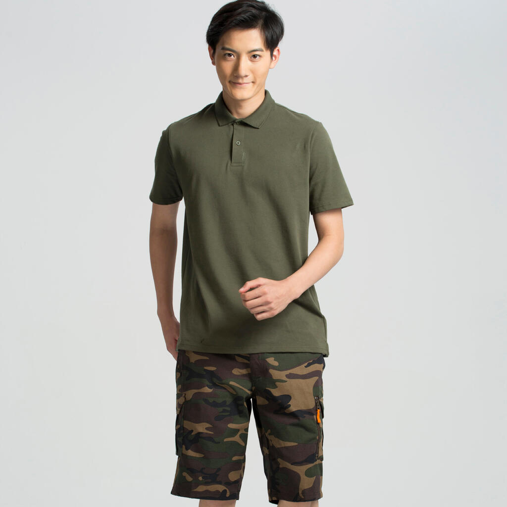 Jagdshorts/Bermuda Shorts 500 Cargo Camouflage Halftone braun
