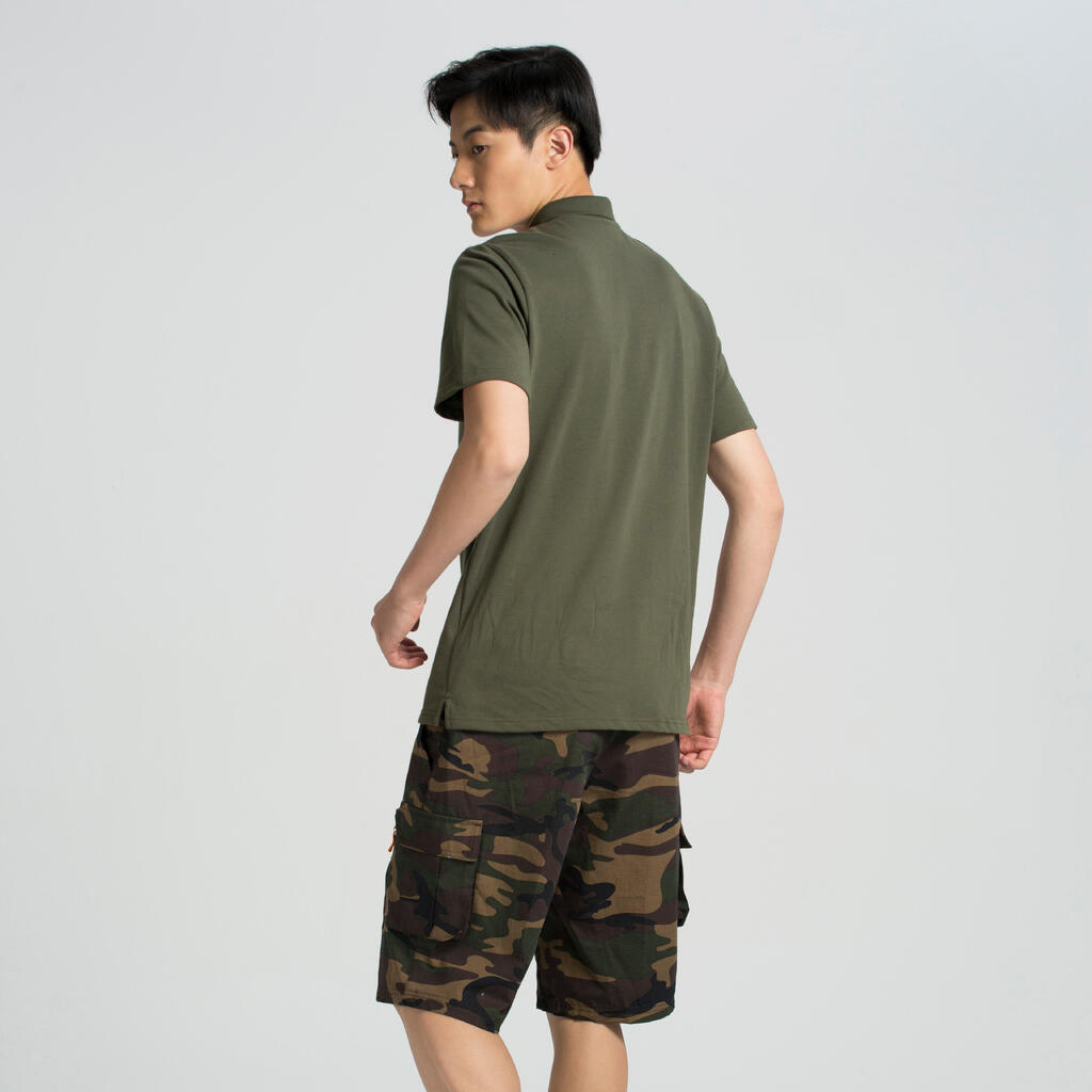 Jagdshorts/Bermuda Shorts 500 Cargo Camouflage Halftone braun