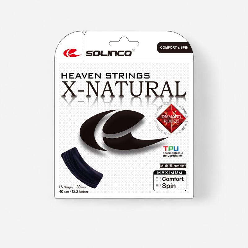 CORDA TENNIS MULTIFILAMENTO X-NATURAL 1,30MM NERA