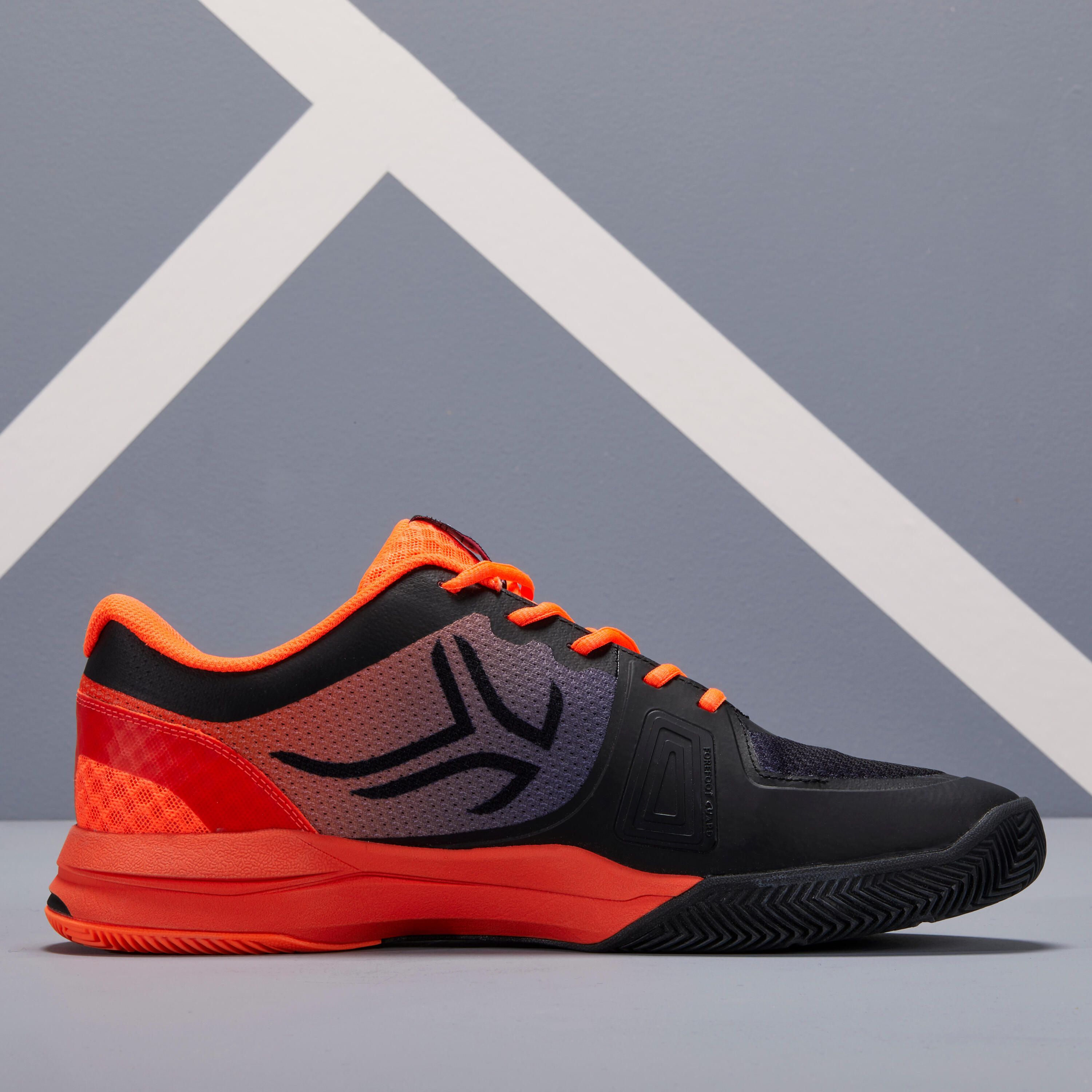 Men's Clay Court Tennis Shoes TS590 - Black/Orange 2/10