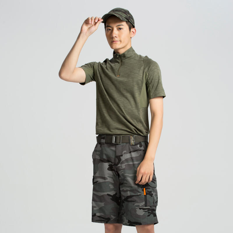 BERMUDE CARGO 500 Camuflaj WOODLAND Negru