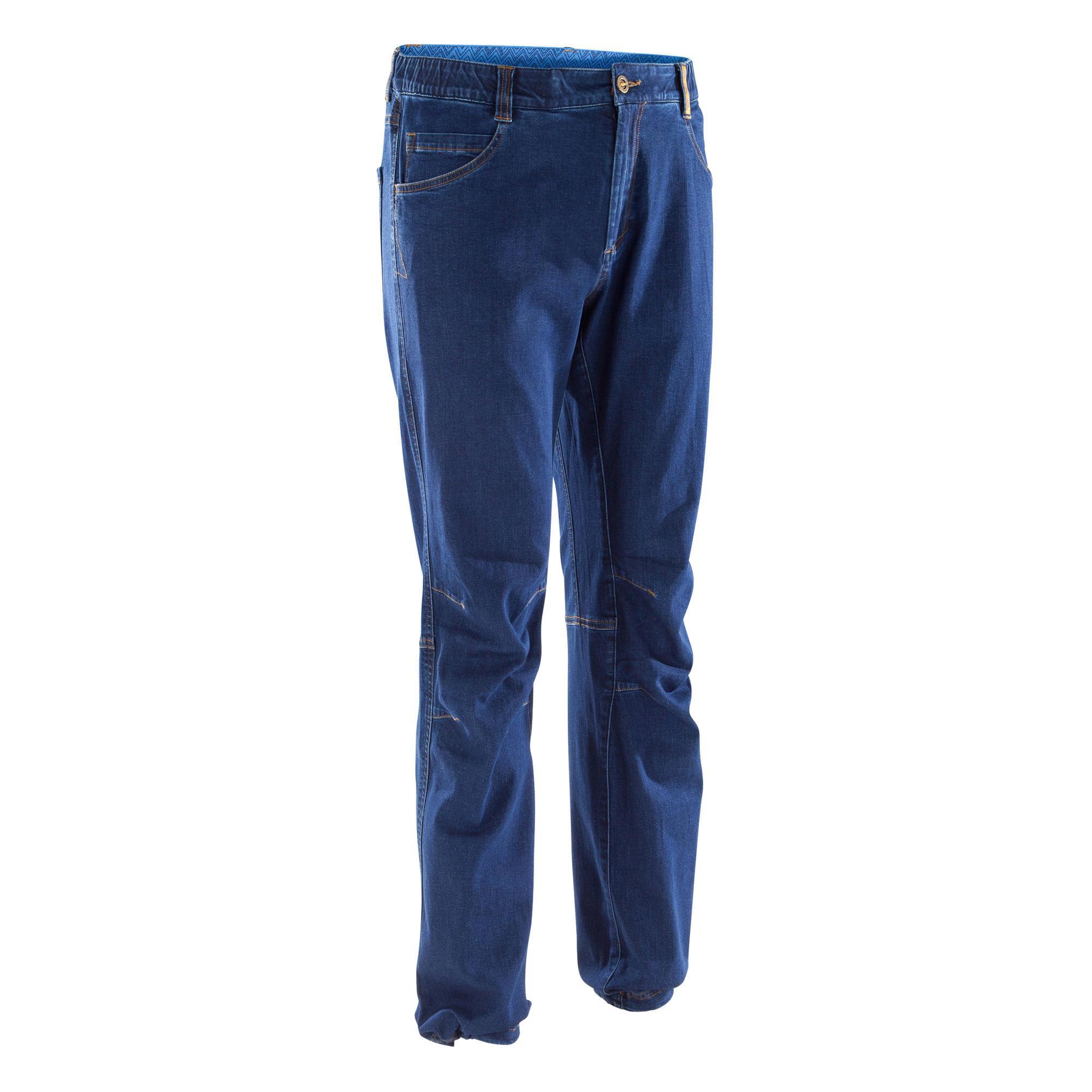 Jeans arrampicata uomo VERTIKA STRETCH azzurri SIMOND | DECATHLON