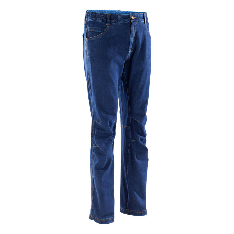 Jeans arrampicata uomo VERTIKA STRETCH azzurri