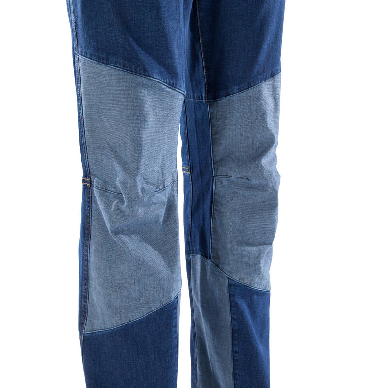 MEN'S HIGHTECH ROCK II CLIMBING JEANS BLUE GREY SIMOND Decathlon