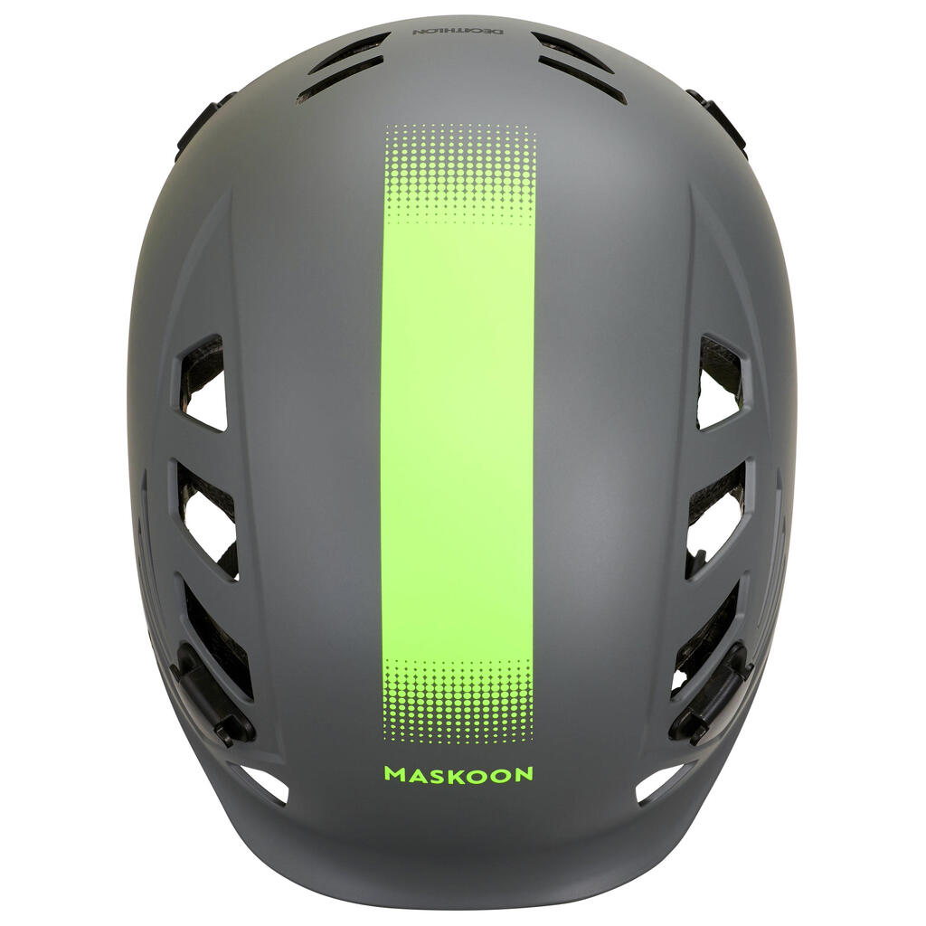 Canyoning Helmet GREY YELLOW - Maskoon 100