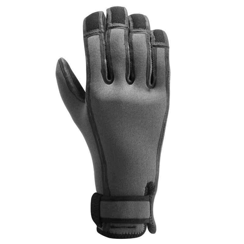 Canyoning-Neoprenhandschuhe 500 3 mm Erwachsene grau