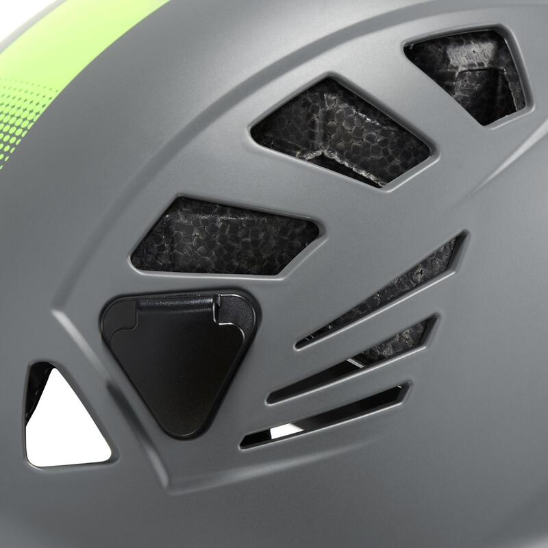 Helm voor canyoning 100 grijs/geel