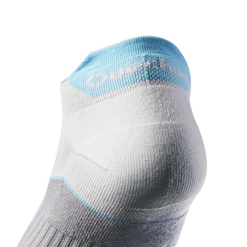 Nízké turistické ponožky NH 500 šedé 2 páry