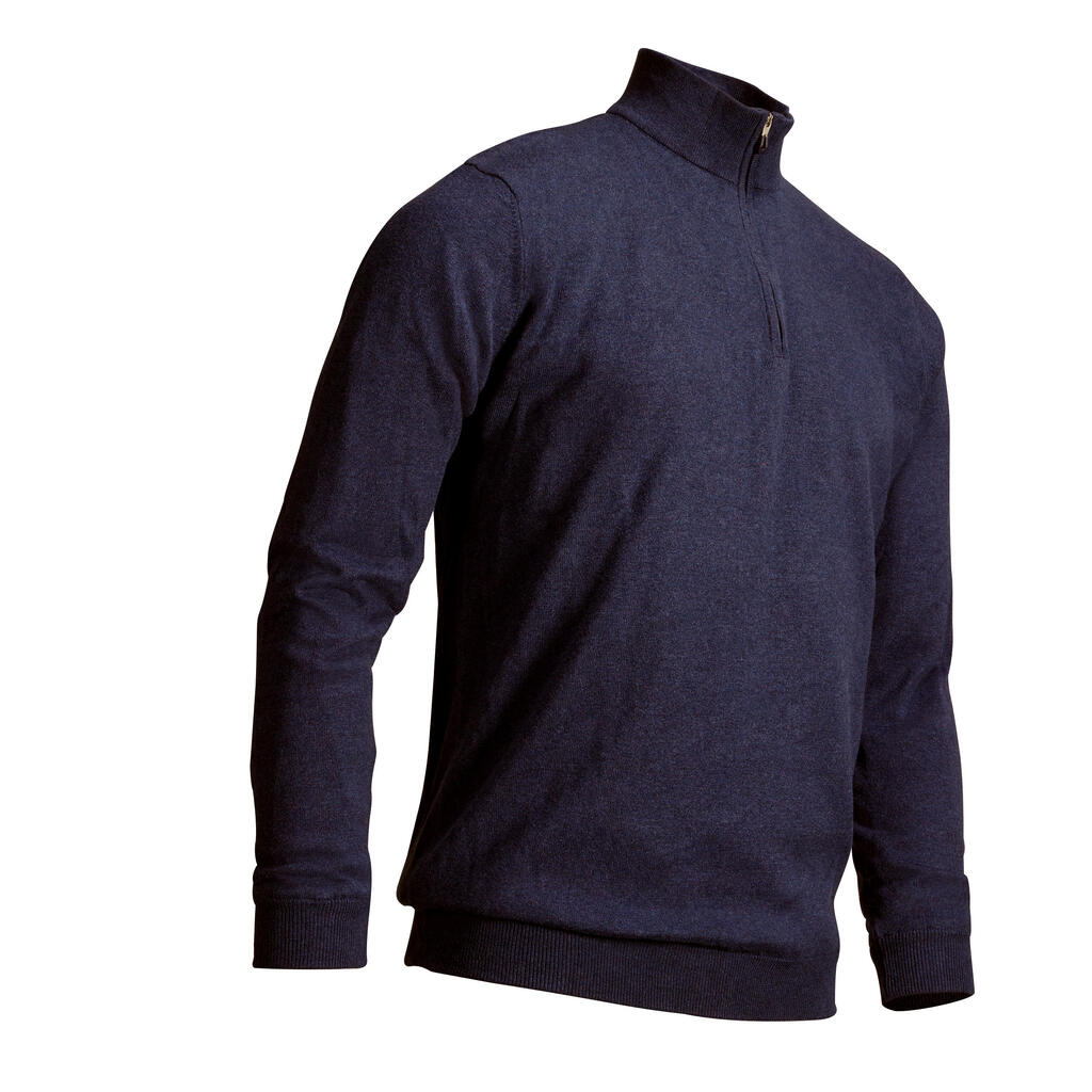 Men's golf windproof pullover MW500 navy blue