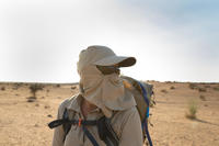 Gorra de Trekking en desierto DESERT 500 anti-UV café 
