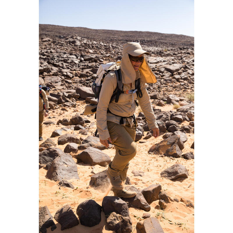 Uv-werende pet voor woestijntrekking Desert 900 bruin