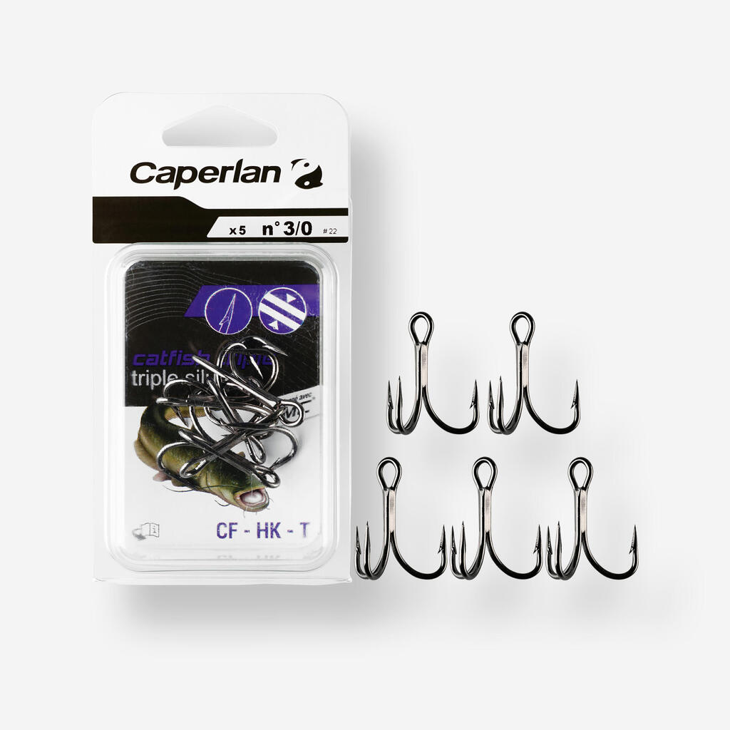 CF HK T N°3 TREBLE CATFISH FISHING HOOK