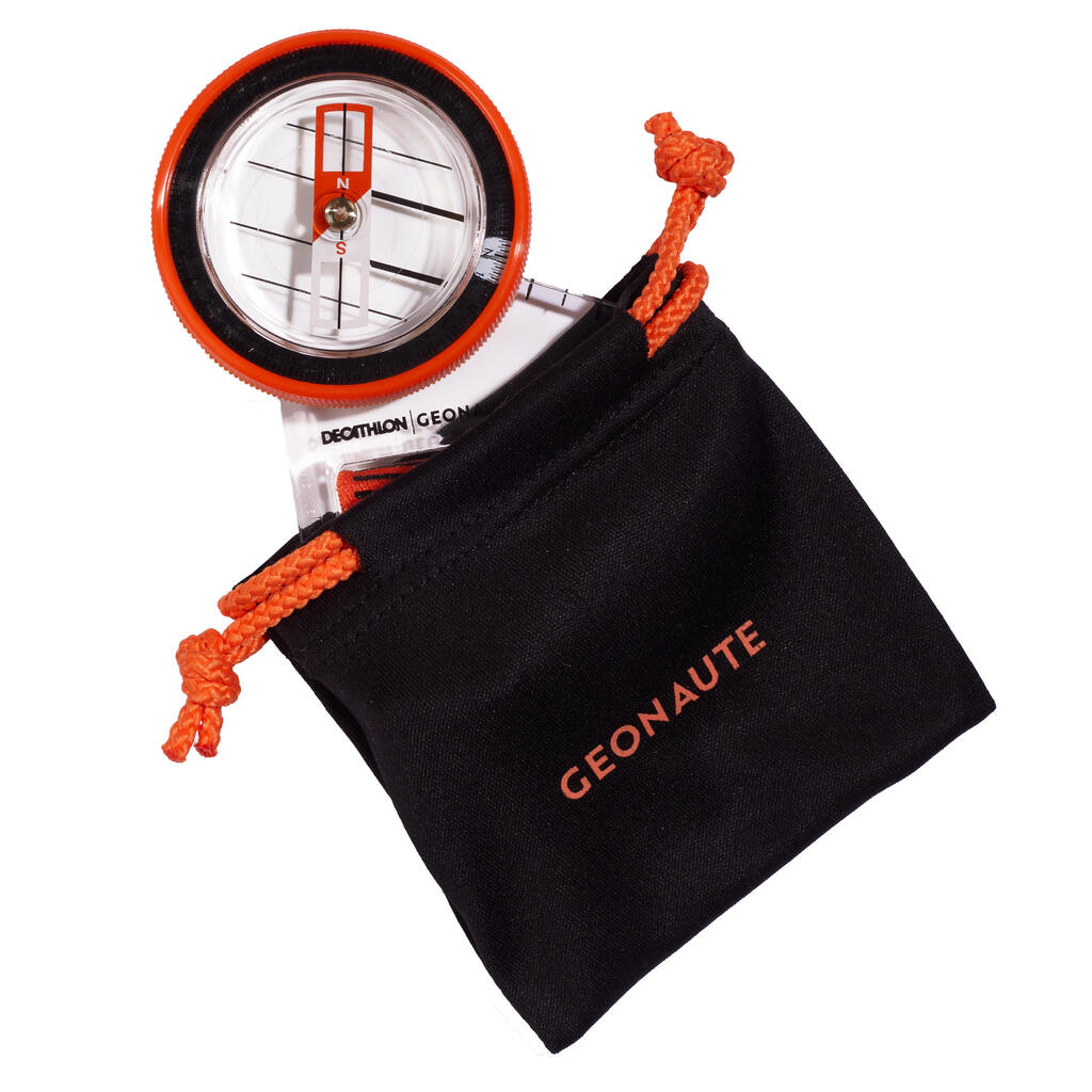 Orienteering Right-Thumb Compass Racer 500 - black orange