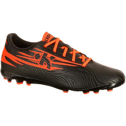 Chaussure football enfant terrains synthétiques CLR 700 AG noir orange