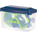 SCD MASKS & SNORKELS Scuba Diving - SCD500 mask mono Blue/Yellow SUBEA - Scuba Diving Equipment