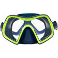 SCD MASKS & SNORKELS Scuba Diving - SCD500 mask mono Blue/Yellow SUBEA - Scuba Diving Equipment