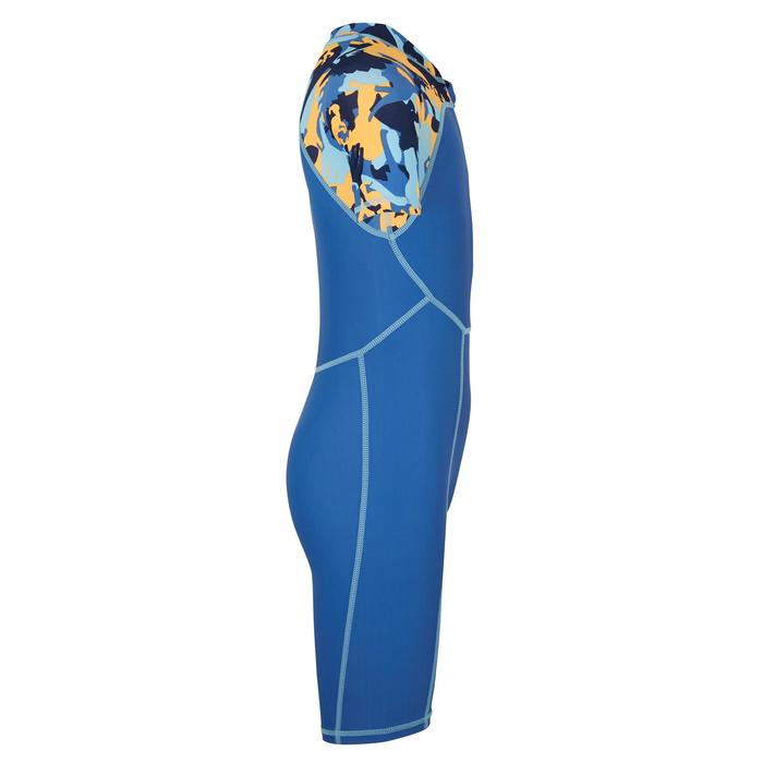 Blue print baby s short sleeved shorty swimsuit  Decathlon 