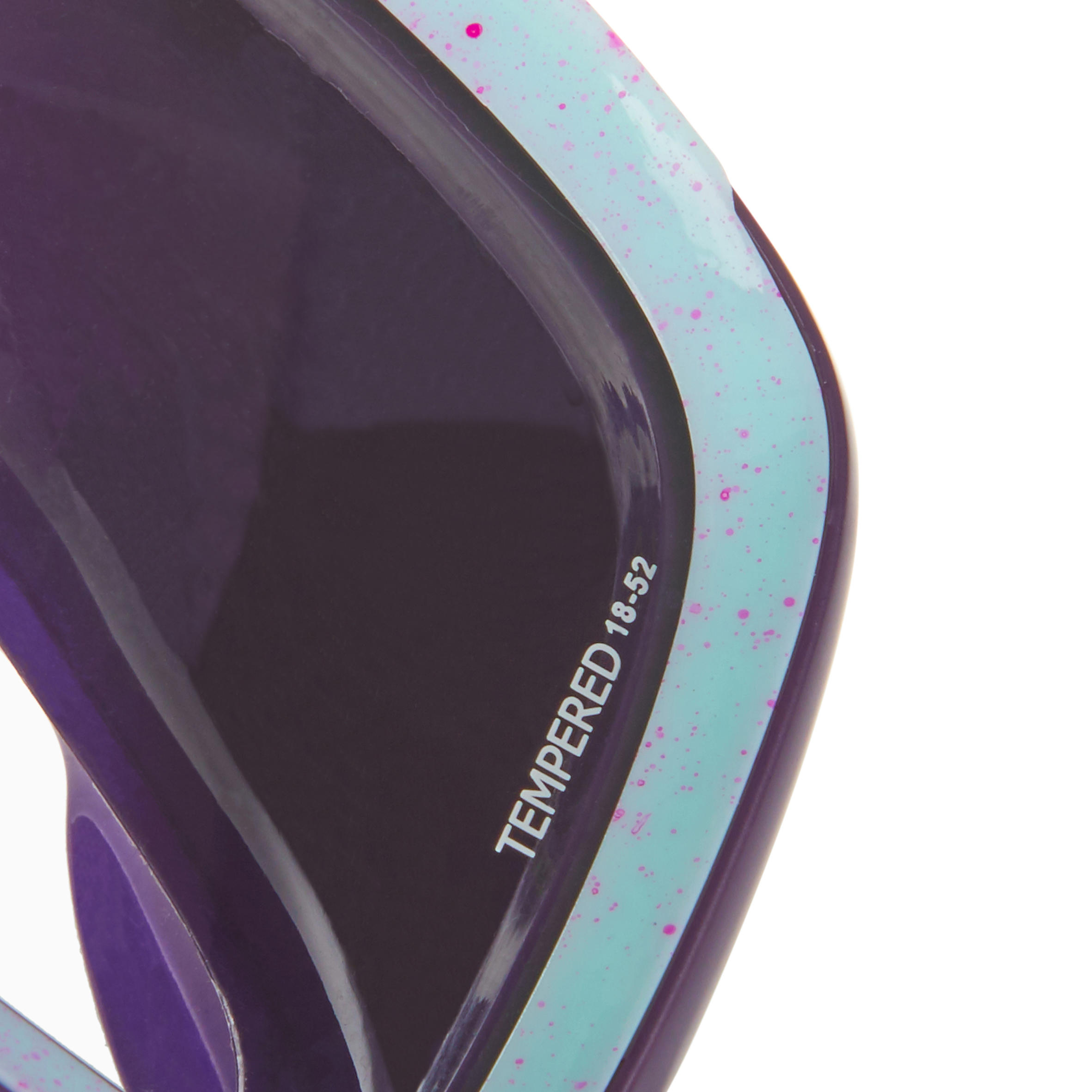 Single-lens sea diving mask SCD 500 - purple skirt 8/11