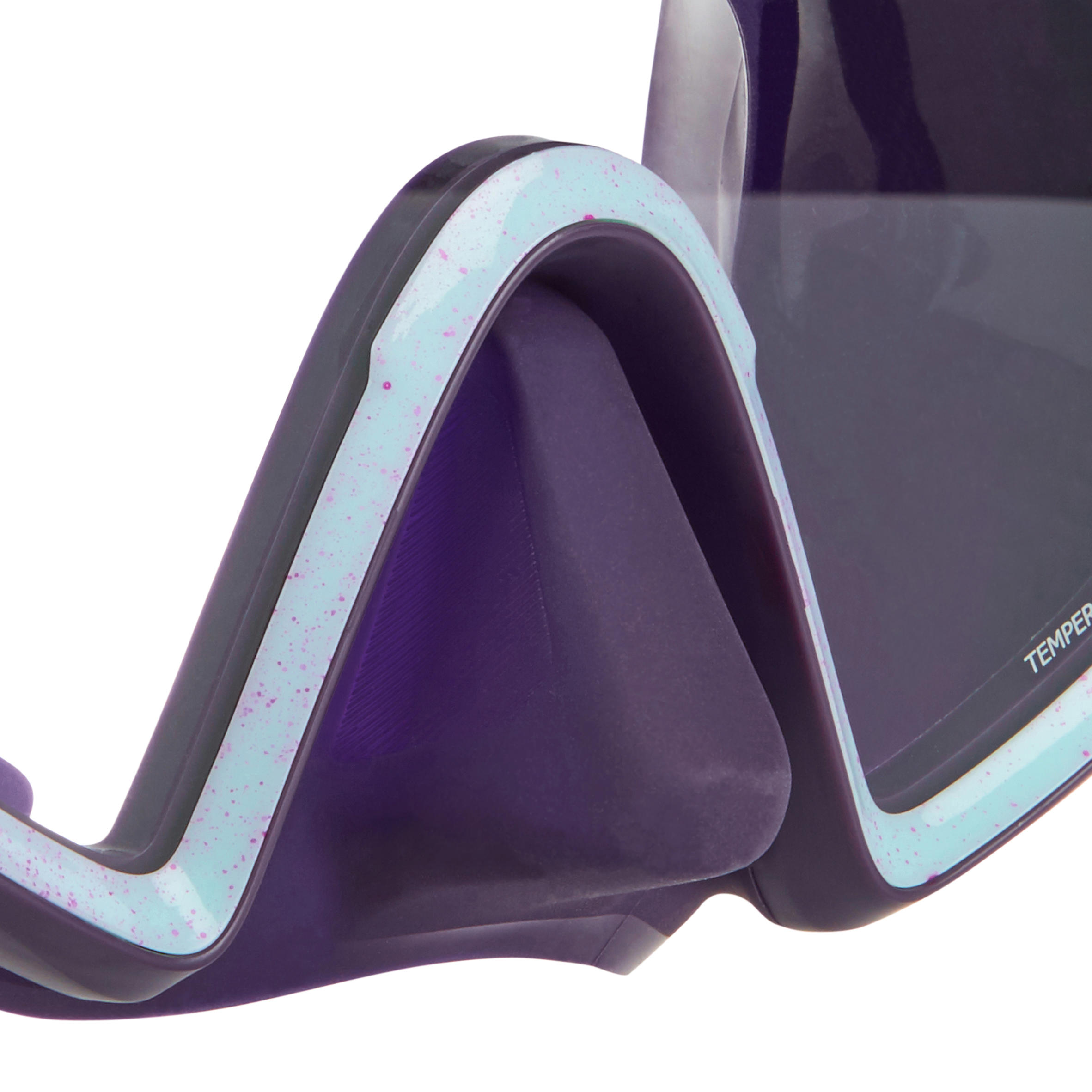 Single-lens sea diving mask SCD 500 - purple skirt 9/11