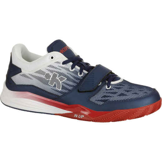 
      Fast 500 Adult Low Cut Intermediate Basketball Shoes - Blue/White/Red
  