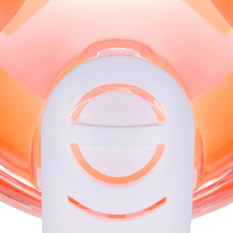 Masque Easybreath de surface Enfant XS (6-10 ans) - Orange rose