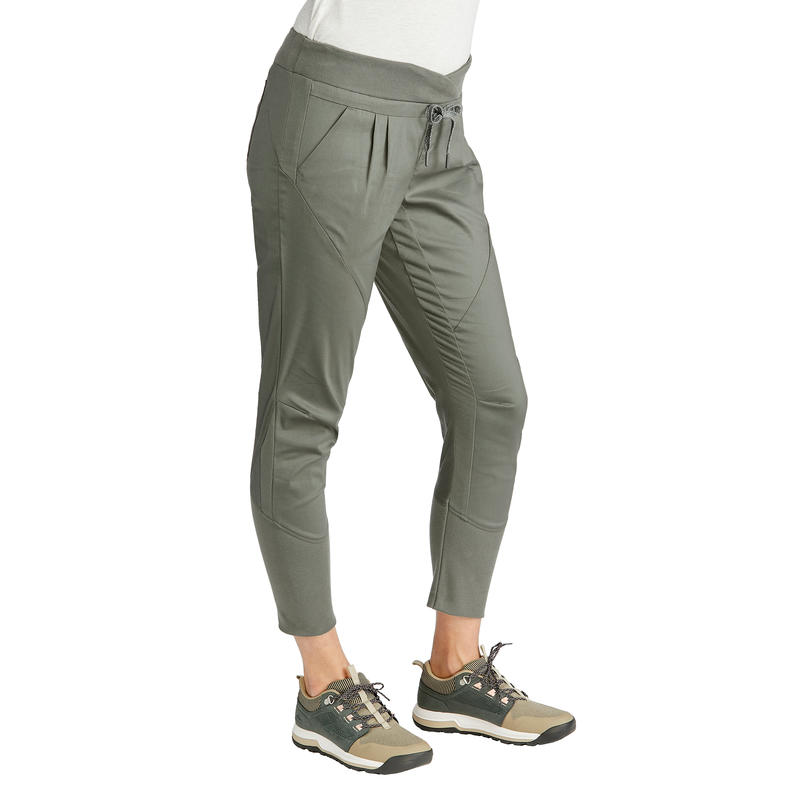 Women's Hiking Pants NH500 (Slim Fit) Khaki