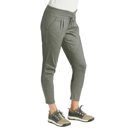 Жіночі штани 500 Fit для туризму - Хакі