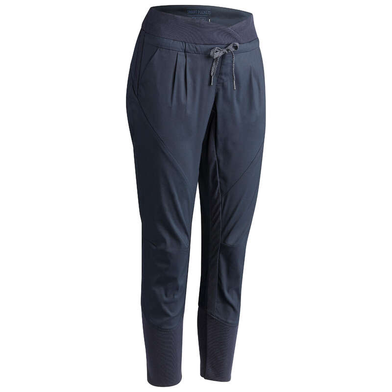 WOMEN NATURE HIKING PANTS Hiking - NH500 Slim trousers - Navy QUECHUA - Hiking Clothes