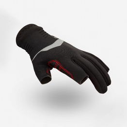 Gants voile JR, néoprène 1mm avec 2 doigts coupés noir sailing 900