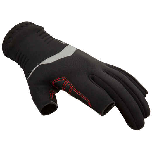 
      Kids Sailing 500 1mm Neoprene Three-Finger Gloves - Black
  