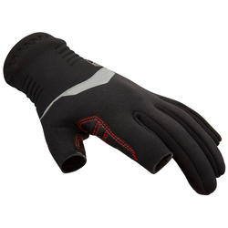 Gants voile JR, néoprène 1mm avec 2 doigts coupés noir sailing 900