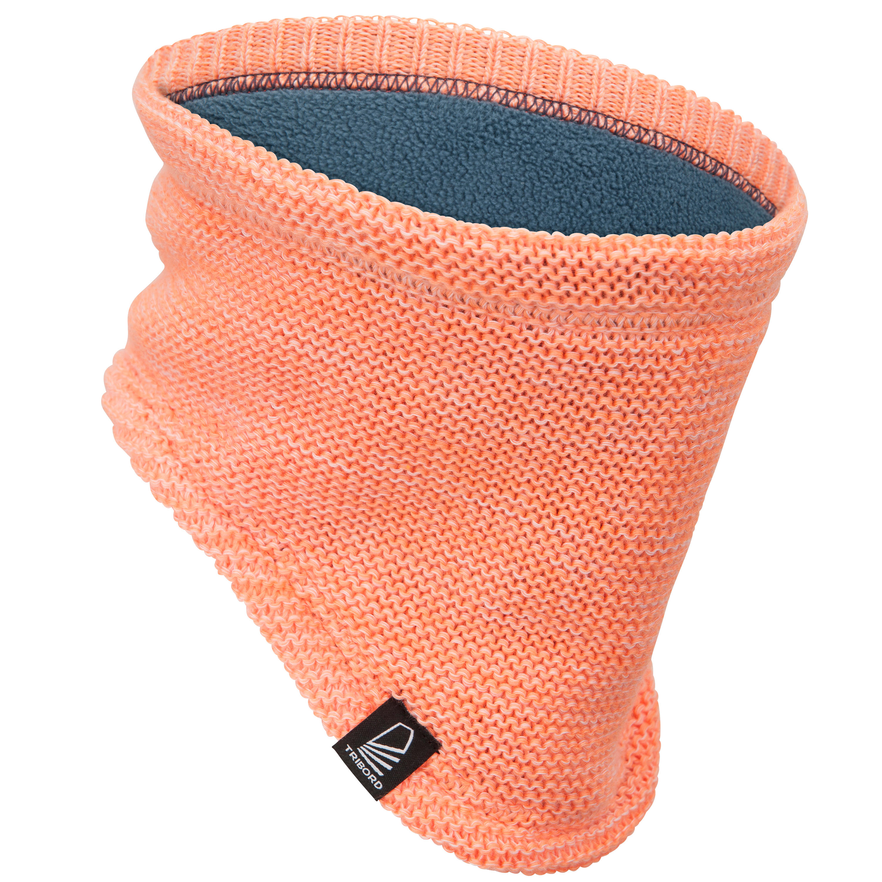 TRIBORD Warme en winddichte nekwarmer voor zeilen volwassenen Sailing 100 oranje