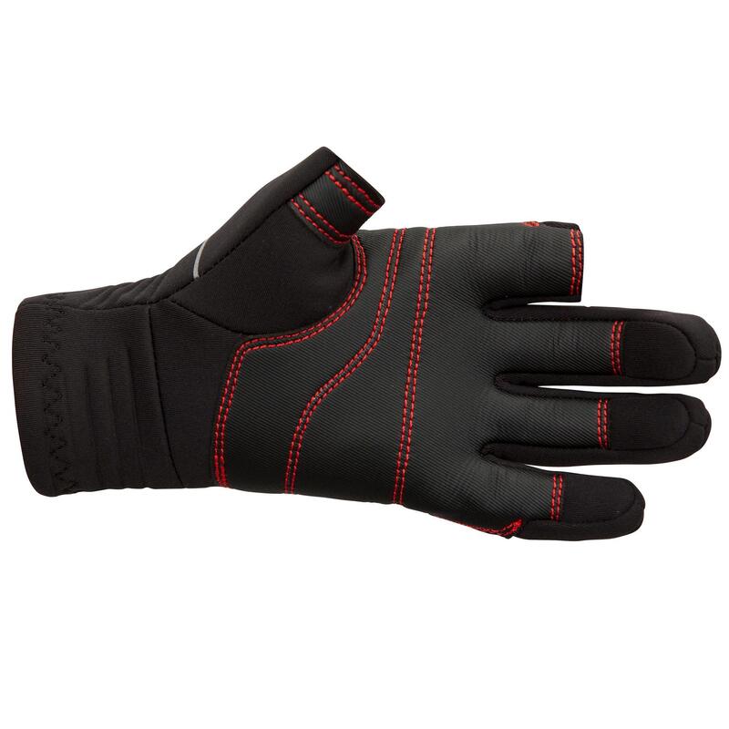 Gants voile JR, néoprène 1mm avec 2 doigts coupés noir sailing 900