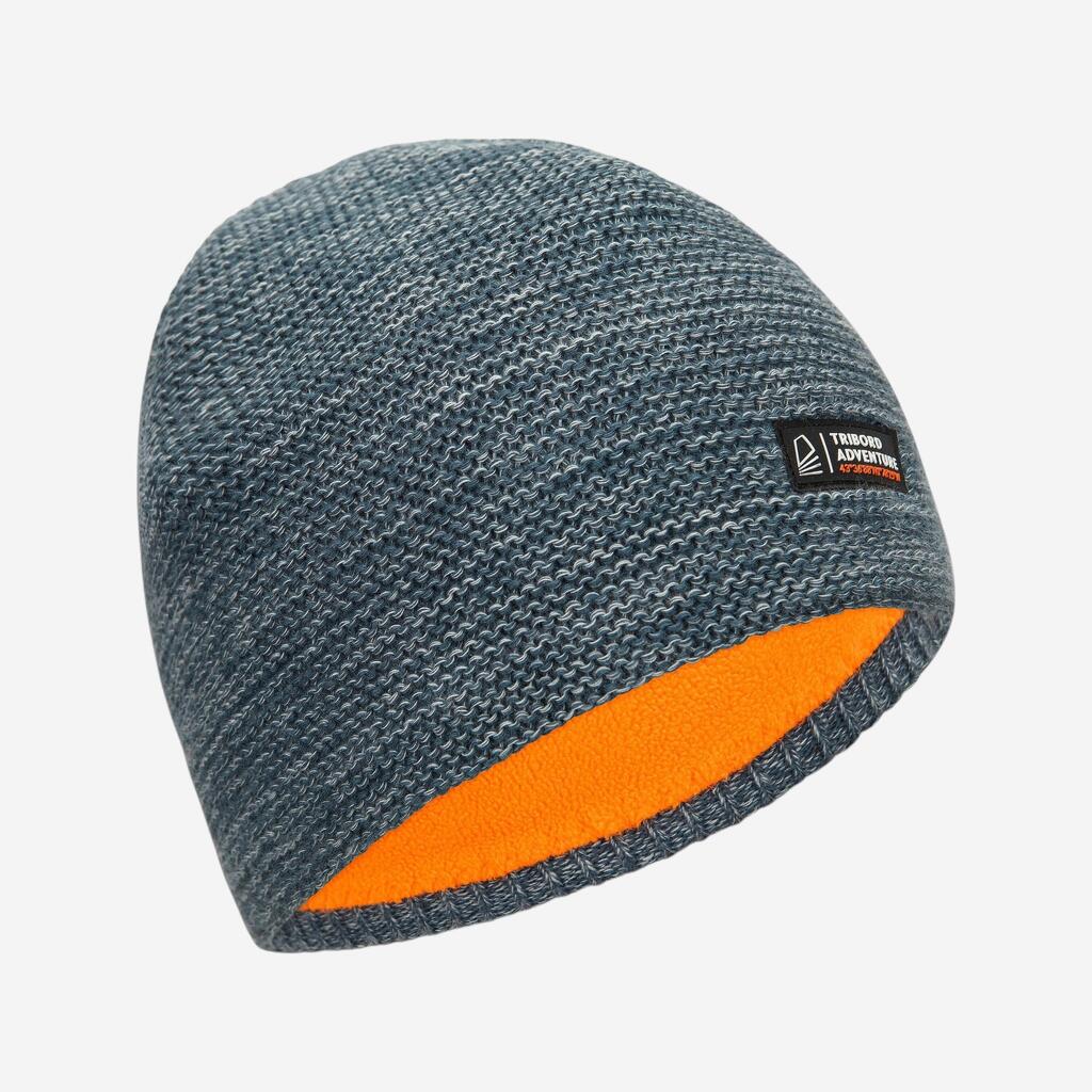 Bonnet chaud coupe vent voile enfant SAILING 100 Gris chiné