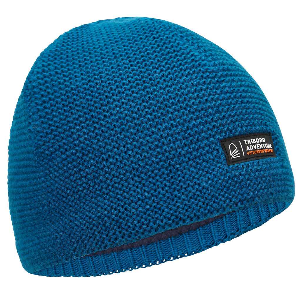 Adult sailing warm windproof beanie sailing 100 - blue