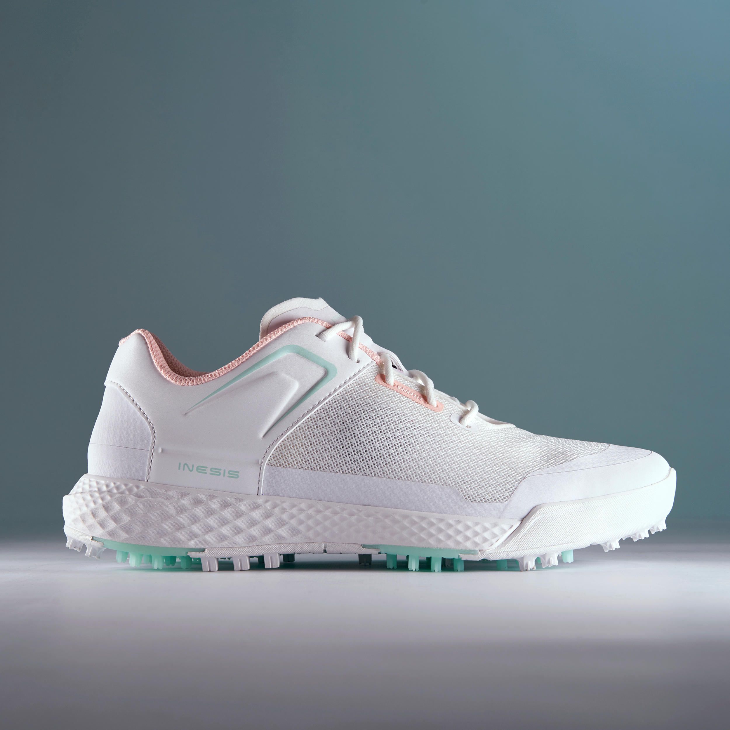 Women s golf shoes Grip Dry beige terracotta INESIS Decathlon