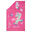 Swimming Microfibre Towel Size L 80 x 130 cm - Pink Unicorn Print