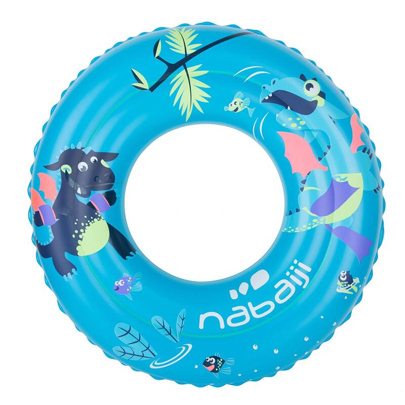 Inflatable swimming buoy 51 cm blue printed "DRAGON" for kids 3-6 years