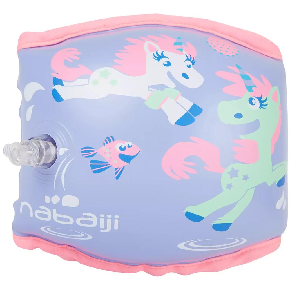 NABAIJI BRASSARDS DE NATATION IMPRIME "LICORNE VIOLET" ENFANT 15-30KG