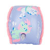 Swimming armbands with fabric interior for 15-30 kg kids purple "unicorn" print
