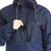 Chaqueta impermeable de montaña y trekking Hombre Quechua NH500 azul