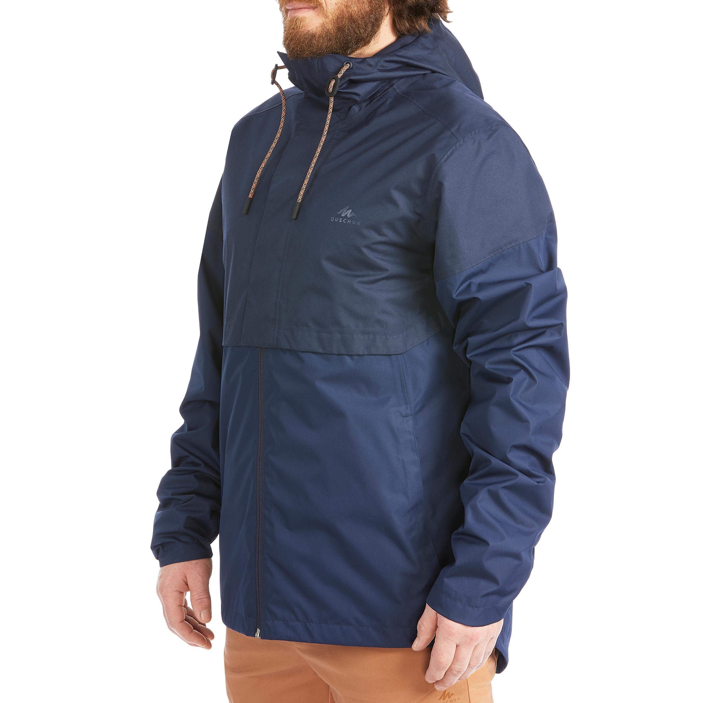 Men's waterpoof jacket - NH500 - Beige 5/18