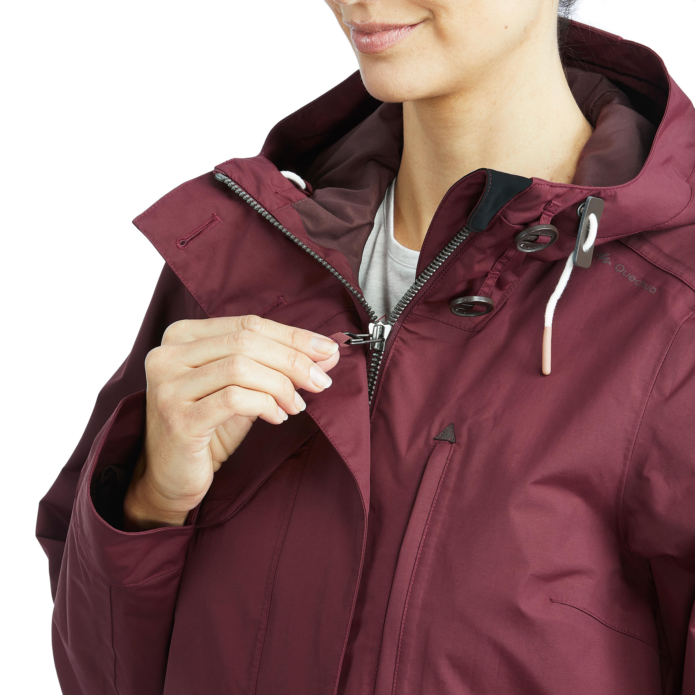 Second Life - Women's Waterproof Hiking Jacket - NH550 Imper - EXCELLENT 11/24