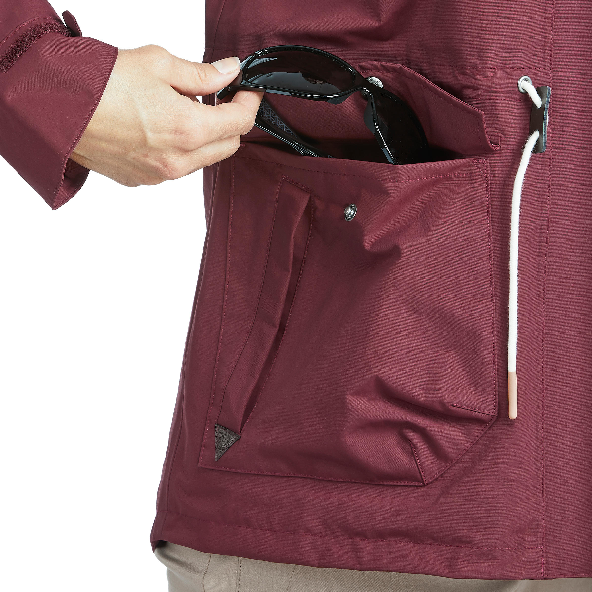 Second Life - Women's Waterproof Hiking Jacket - NH550 Imper - EXCELLENT 4/24