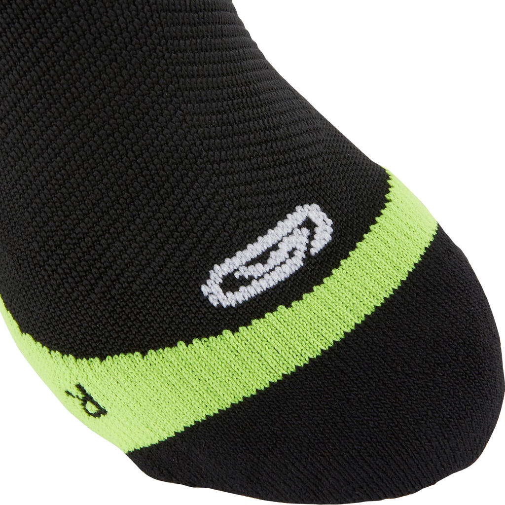 Laufsocken Kompression Kiprun schwarz/gelb