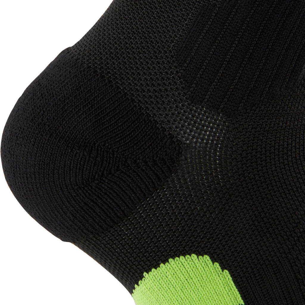 Laufsocken Kompression Kiprun schwarz/gelb