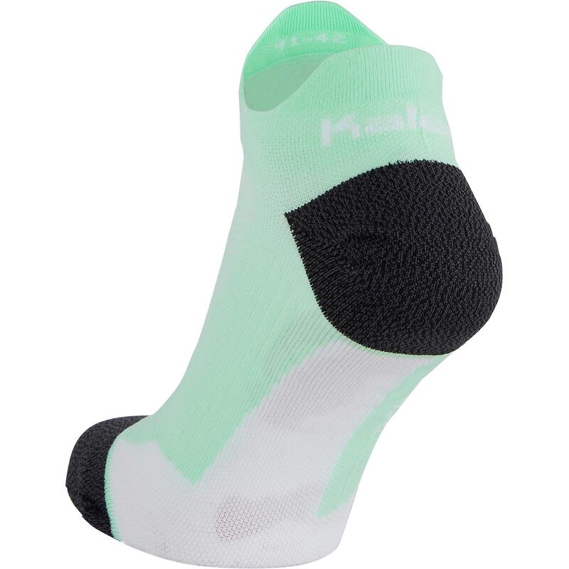 RUNNING INVISIBLE FINE SOCKS KIPRUN BLACK/TURQUOISE KIPRUN Decathlon