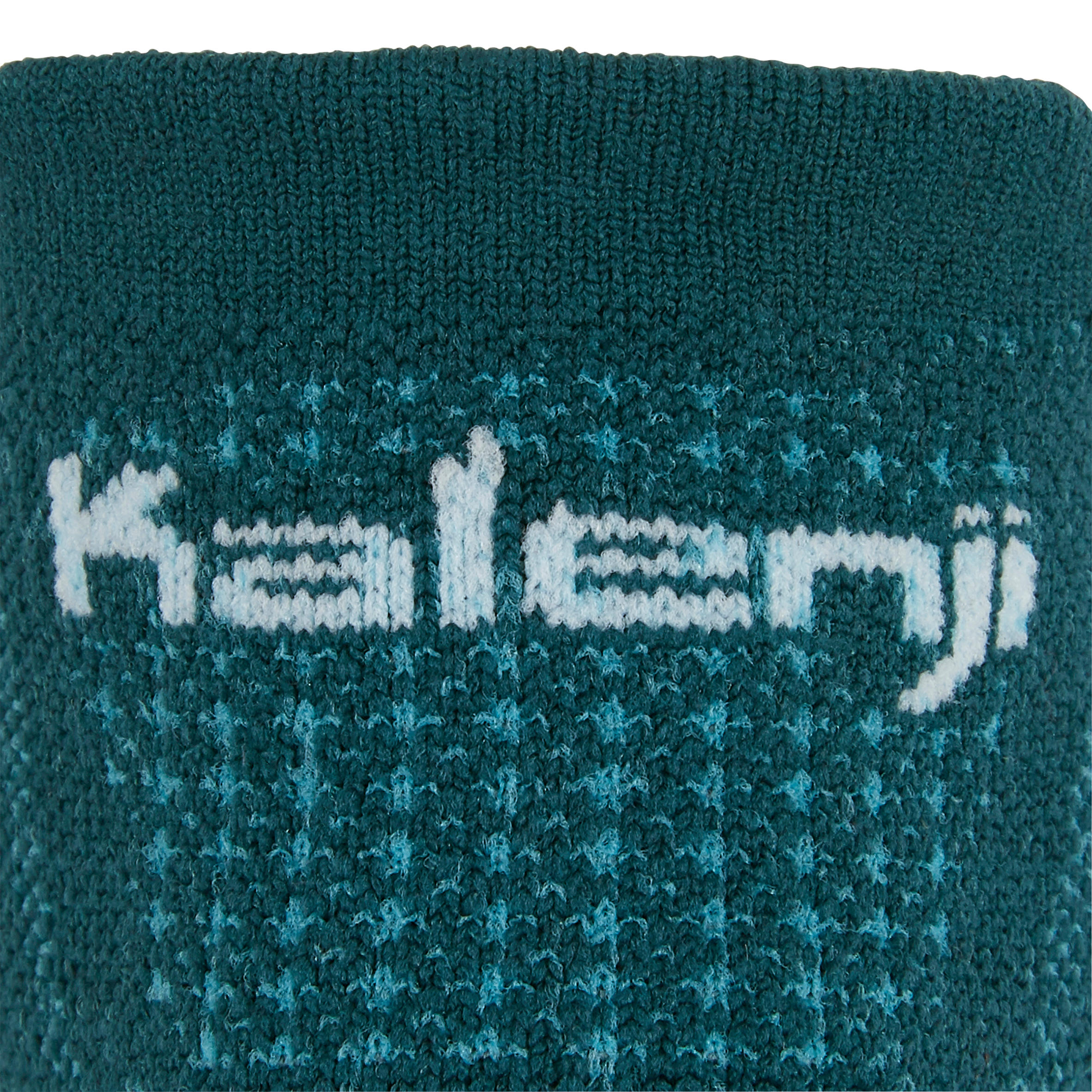 KIPRUN THIN MID-HEIGHT RUNNING SOCKS - PETROL BLUE 3/7