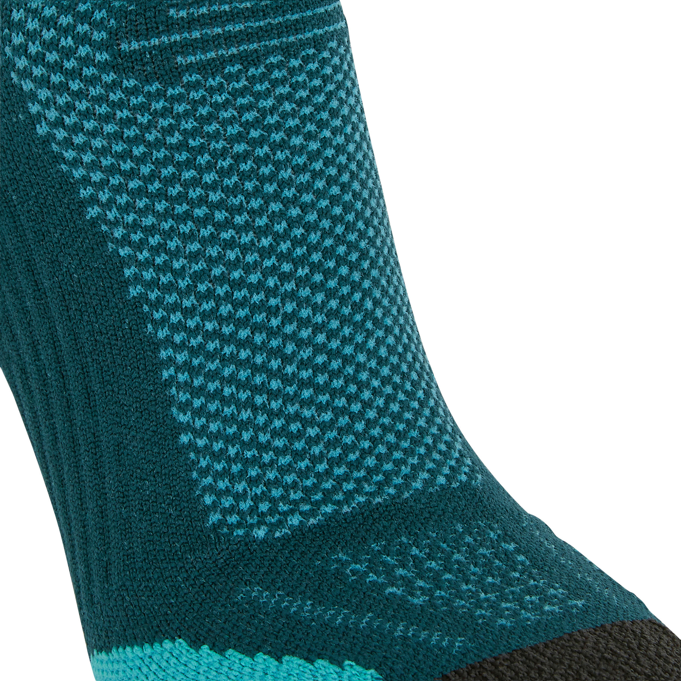 KIPRUN THIN MID-HEIGHT RUNNING SOCKS - PETROL BLUE 6/7
