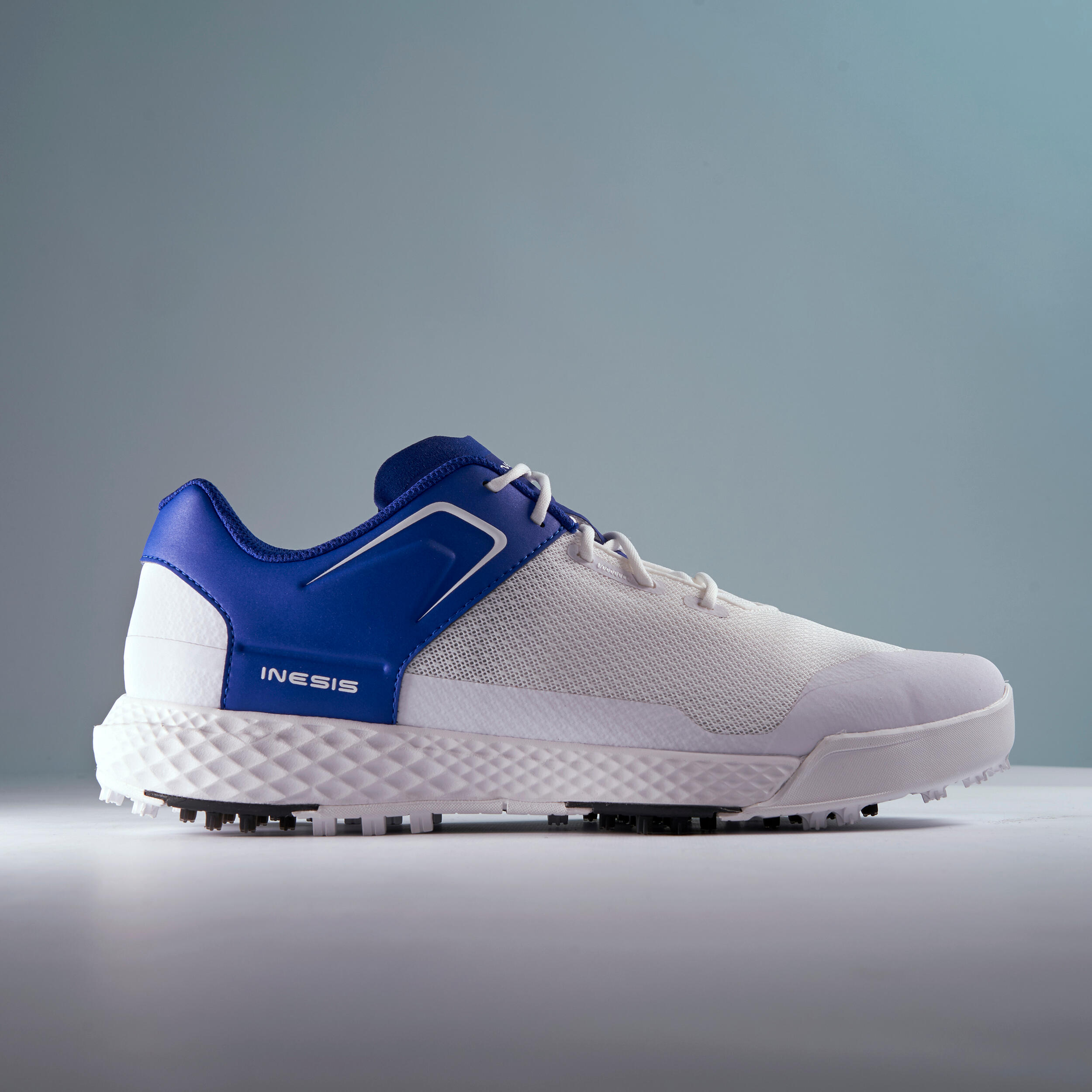 MEN’S GRIP SUMMER GOLF SHOES WHITE AND BLUE 5/13